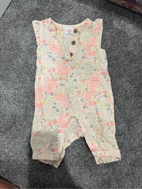 Baby Girls Floral Bunny Romper